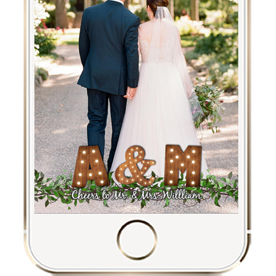 Simple Flowers Wedding Snapchat Geofilter - Venngage
