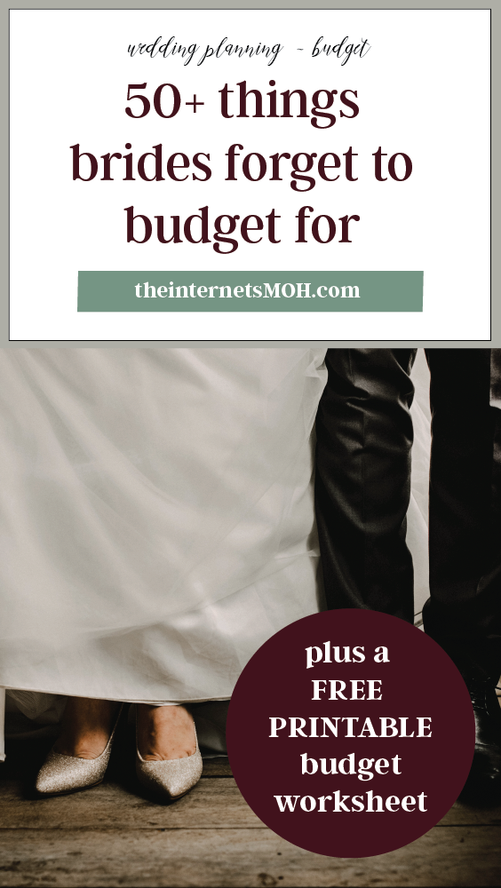 50+ Things Brides Forget to Budget for | The Internet's Maid of Honor