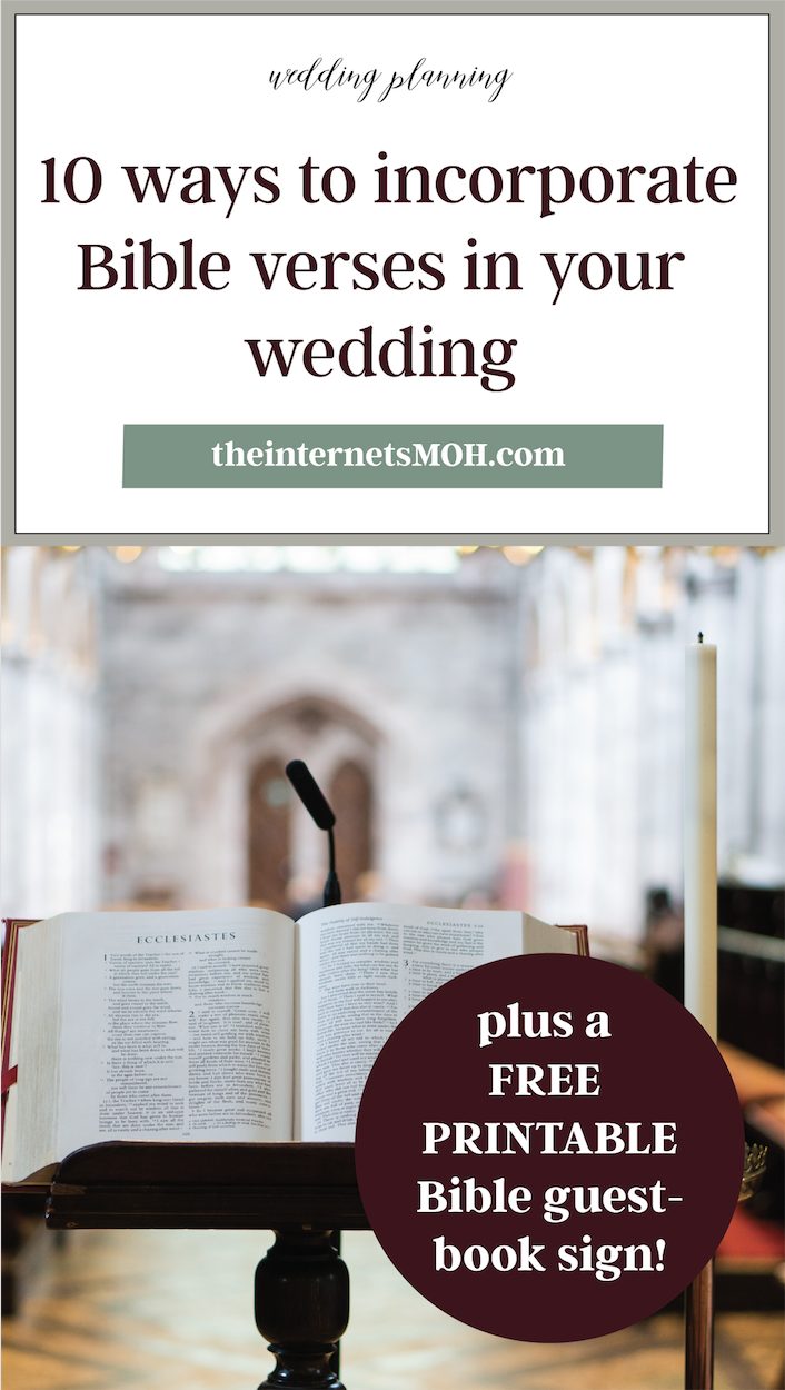 10 Ways to Incorporate Bible Verses in Your Wedding | The Internet's Maid of Honor