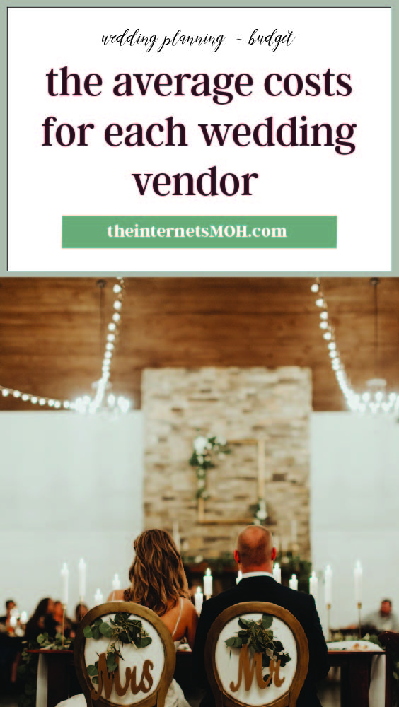 Average Costs for Each Wedding Vendor | The Internet's Maid of Honor