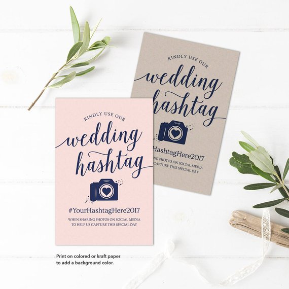 25 Wedding Hashtag Signs Under $25 | The Internet's MOH